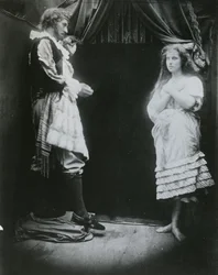 Král Cophetua a žebračka, ilustrace z „Žebračky“ od Alfreda, lorda Tennysona, 1875